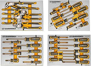 GEARWRENCH 33 Piece Pliers and Screwdrivers Sets in Premium Foam Trays | GSXMTSKITB