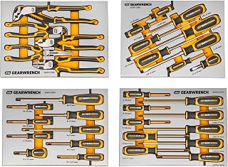 GEARWRENCH 33 Piece Pliers and Screwdrivers Sets in Premium Foam Trays | GSXMTSKITB