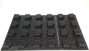Sasa Demarle FP 01147 Teddy Bear Head Molds Flexipan, 24 Cavities, 26" Length, 18" Width, 1.5" Height