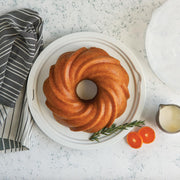 Formed Swirl Bundt with Keeper by Nordic Ware – 10 Cup, 10.0 cups, Aluminum, Twilight Blue with Keeper, Model 52022AMZM