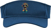 Ostrich Bird with Headphones Colorful Emu Music DJ Ostrich Sport Sun Visor