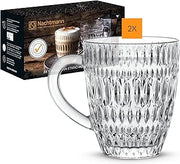 Nachtmann Ethno Set of 2 Glass Hot Drinks Tumblers, Clear