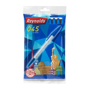 045 Ball Pen # Blue (50 Pcs. / Box) by Reynolds – 1 Count (Pack of 50), Plastic, Blue, Pack of 50, Model 045 - Blue