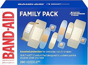 BAND-AID Brand Adhesive Bandages Family Pack, Assorted Sizes, 280 Count