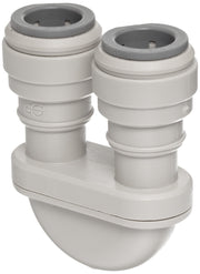 Acetal Copolymer Tube Fitting by John Guest – 1/2" Tube OD, Acetal, Gray, Pack of 10, Model PIUB16S