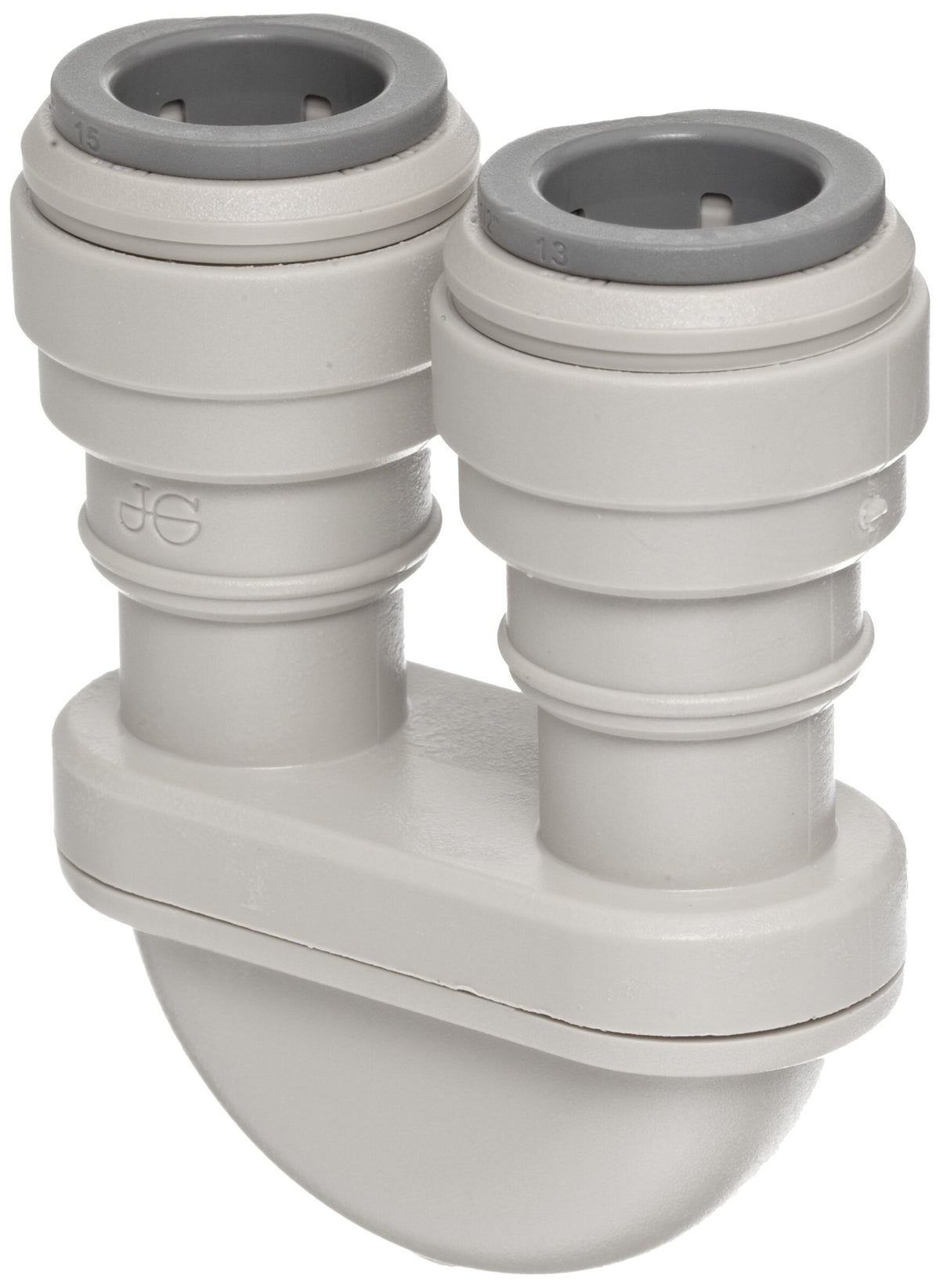 Acetal Copolymer Tube Fitting by John Guest – 1/2" Tube OD, Acetal, Gray, Pack of 10, Model PIUB16S