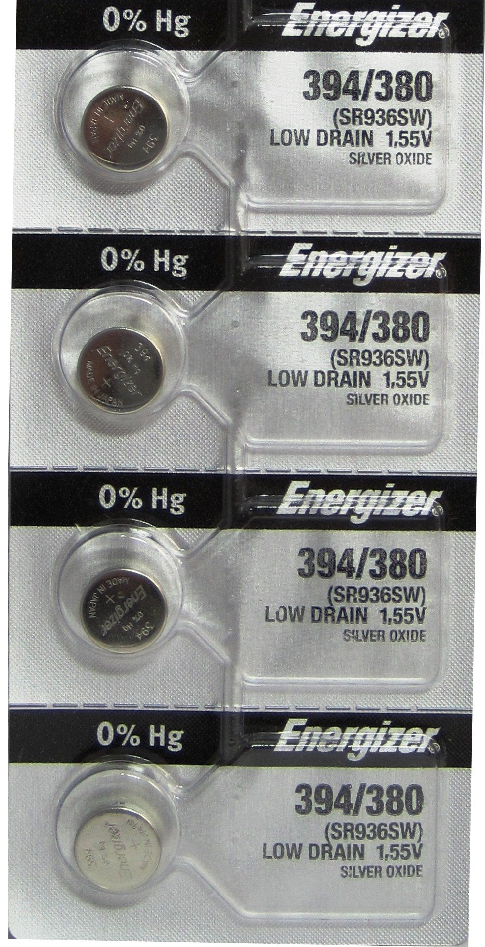 Energizer 4 Count (Pack of 1) / 4 / 1 Coin & Button Cell