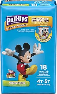 Pull-Ups Learning Designs Potty Training Pants for Boys, 4T-5T (38-50 lb.), 18 Ct. (Packaging May Vary)