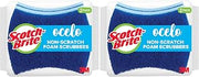Scotch-Brite ocelo Non-Scratch Foam Scrubber, 16 Count (Pack of 2)