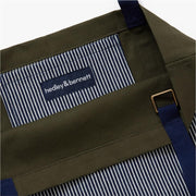The Market Tote by hedley & bennett – 1008 cubic_inches, Cotton, Olive, Model The Market Tote - Olive
