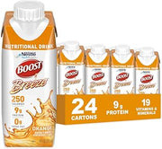 BOOST Breeze Clear Nutritional Drink, Orange Flavor, 8 FL OZ, 24 pk