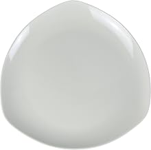 Yanco Milando Collection Elegant Melamine Round in Triangle Dinner Plate 12" Box of 12