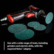 Green Corps Roloc Disc by 3M – 2 in, Factory, Pack of 25, Model 36526