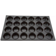 Winco 1 / 20.75 x 14.25 inches / Black Muffin & Cupcake Pans