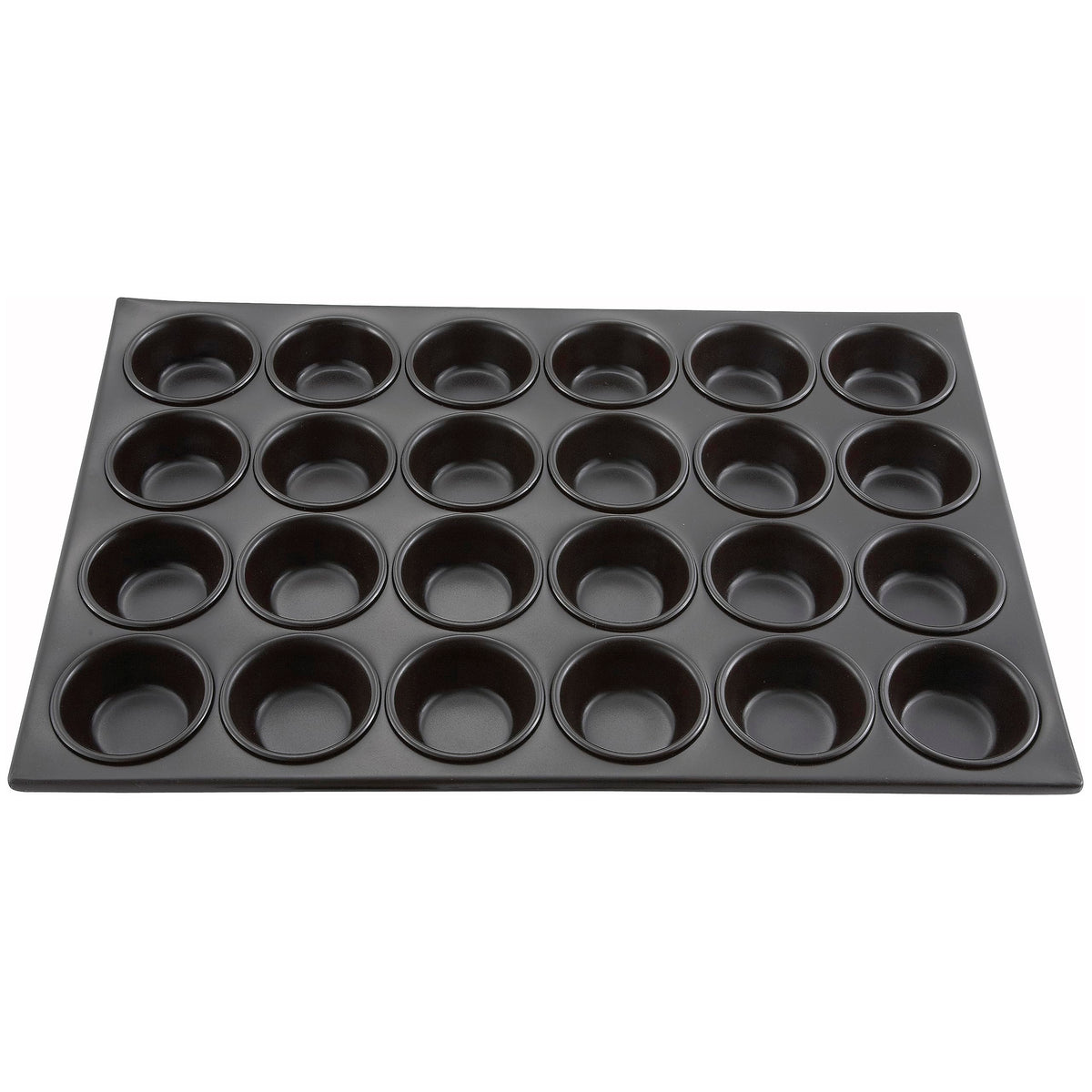 Winco 1 / 20.75 x 14.25 inches / Black Muffin & Cupcake Pans