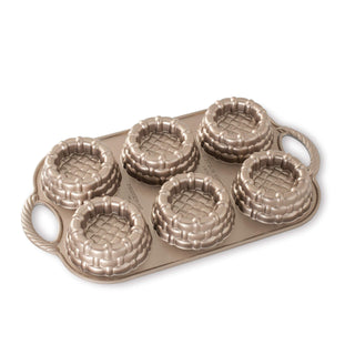 Tea Cake Baking Tray by Nordic Ware – 2.5 Cup Capacity, Aluminum, Toffee, Model 54393AEU