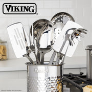 Viking Stainless Steel Utensil Set, 8 Piece Kitchen Tools, Silver