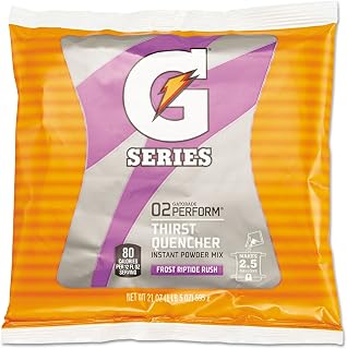 Gatorade 33673 Original Powdered Drink Mix Riptide Rush 21oz Packets 32/Carton