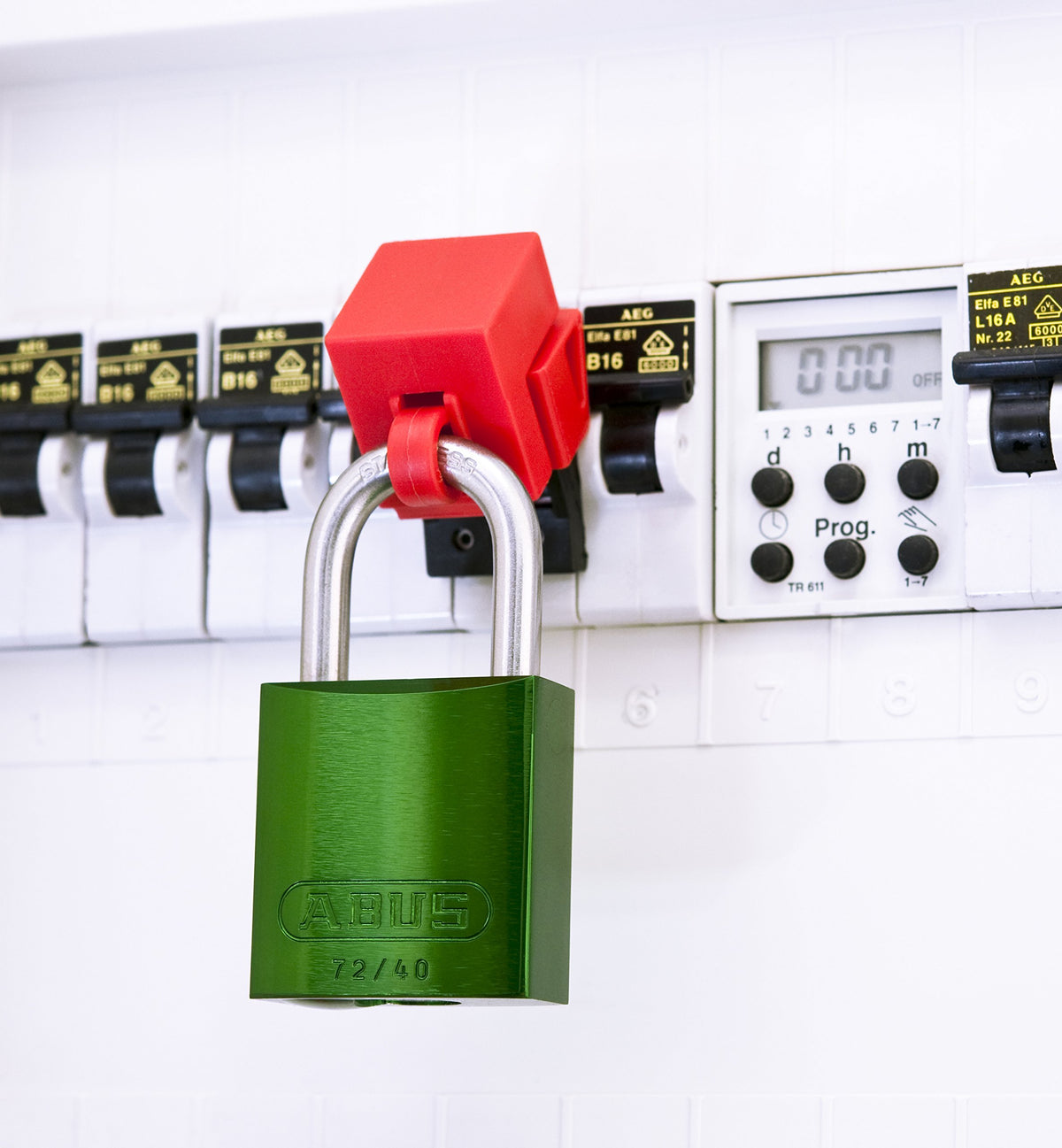 ABUS Green / 1.5-Inch / Industrial Keyed Padlocks