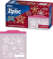 Ziploc 48 Count (Pack of 1) / Blue / 1.0 quarts Food Storage Bags