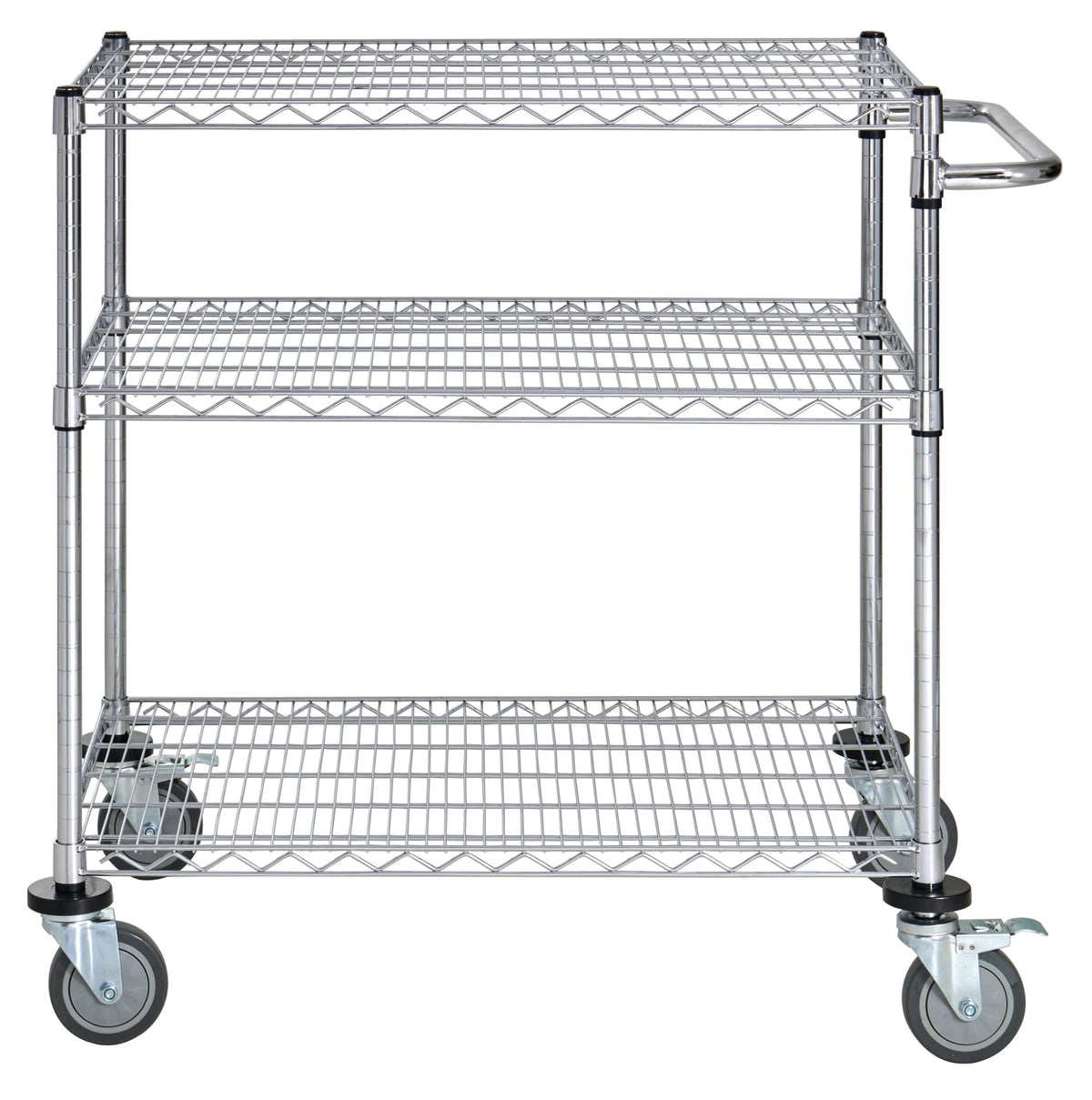 HUBERT Silver - 36"L x 18"W / Silver / 1 Storage Carts
