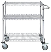 HUBERT Silver - 48"L x 24"W / Silver / 1 Utility Carts