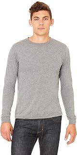 BELLA+CANVAS Bella + Canvas Men's Jersey Long-Sleeve T-Shirt, 2XL, GREY TRIBLEND