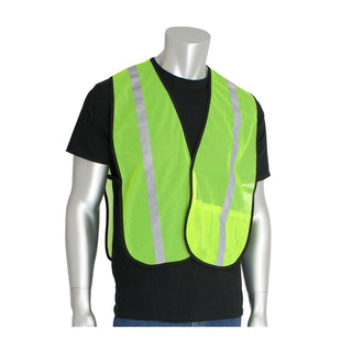 Non-ANSI 1 Pocket Mesh Safety Vest by Pip – Polyester, Lime, Model 300-EVOR-ELY