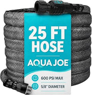 AJFJ025-58-XT1 New and Improved - Aqua Joe 25-Ft x 5/8-Inch FiberJacket Garden Hose