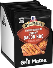 McCormick Grill Mates Smoky Bacon BBQ 3-In-1 Seasoning Mix, 1 oz (Pack of 12)
