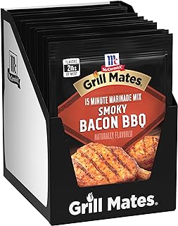 McCormick Grill Mates Smoky Bacon BBQ 3-In-1 Seasoning Mix, 1 oz (Pack of 12)
