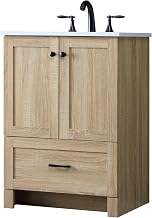 Mango Wood Bathroom Vanity: Single Soma Collection by Elegant Lighting