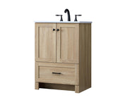 Mango Wood Bathroom Vanity: Single Soma Collection by by Elegant Lighting – Engineered Wood, Mango Wood, Model VF2824MW