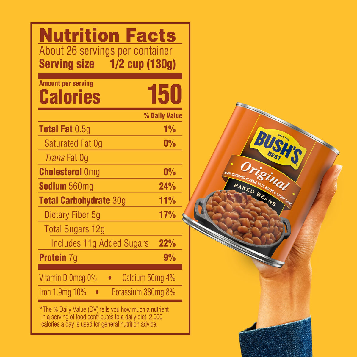 Bush's Best Original Baked Beans / 117 Ounce (Pack of 6) / Original Baked Beans
