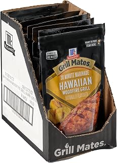 McCormick Grill Mates Hawaiian Woodfire Grill 30 Minute Marinade, 5 oz (Pack of 6)