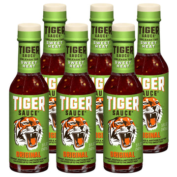 Tiger Sauce Original Hot Sauce 5 Fl Oz (Pack of 6) by Try Me – 5 Ounce (Pack of 6), No Color, Pack of 6, Model 75076160019