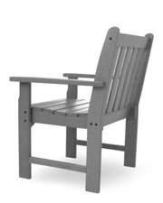 ® Vineyard Conversation Chair by Polywood – 25.5 inches x 24 inches x 35.25 inches, High Density Polyethylene (HDPE), Slate Grey, Model GNB24GY