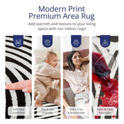 Abani 4x6 / Cream & Black / Modern Area Rugs