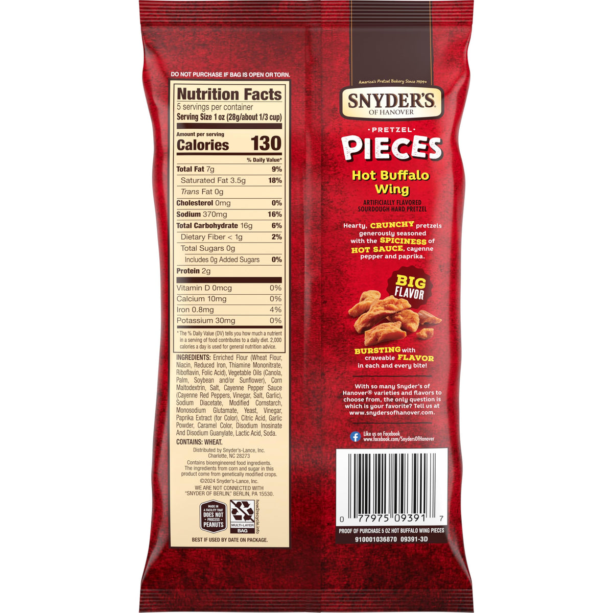 Pretzel Pieces by Snyder's of Hanover – 5 Ounce (Pack of 8), Pack of 8