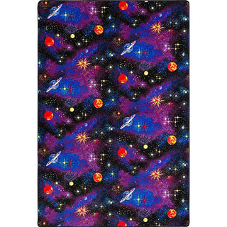 Fluorescent Space Explorer 4' x 6' Area Rug by Joy Carpets – 4' x 6' (Rectangular), Nylon, Fluorescent, Model 43N