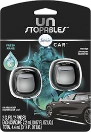 Febreze Vent Clip Car Air Freshener, Odor Eliminator, Unstopables Fresh Scent, 2 CLIPS