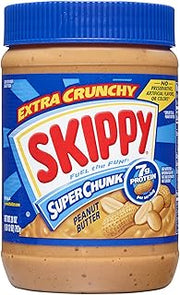 SKIPPY Peanut Butter, Chunky, 28 Ounce (Pack of 12)