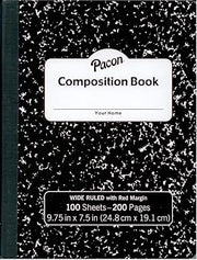 2 Pacon Marble Composition Notebooks - Wide ruled