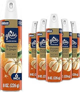 Glade Air Freshener Room Spray, Pumpkin & Ginger, Odor Fighting to Deliver Long Lasting Freshness, 8 Oz, 6 Count