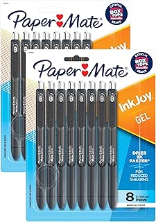 Paper Mate InkJoy Gel Pens, 0.7mm Medium Point, Black Ink, 16 Count