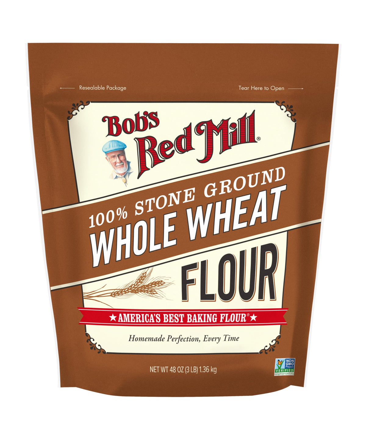 Bob's Red Mill 48 Ounce (Pack of 1) / 1 Wheat Flours & Meals
