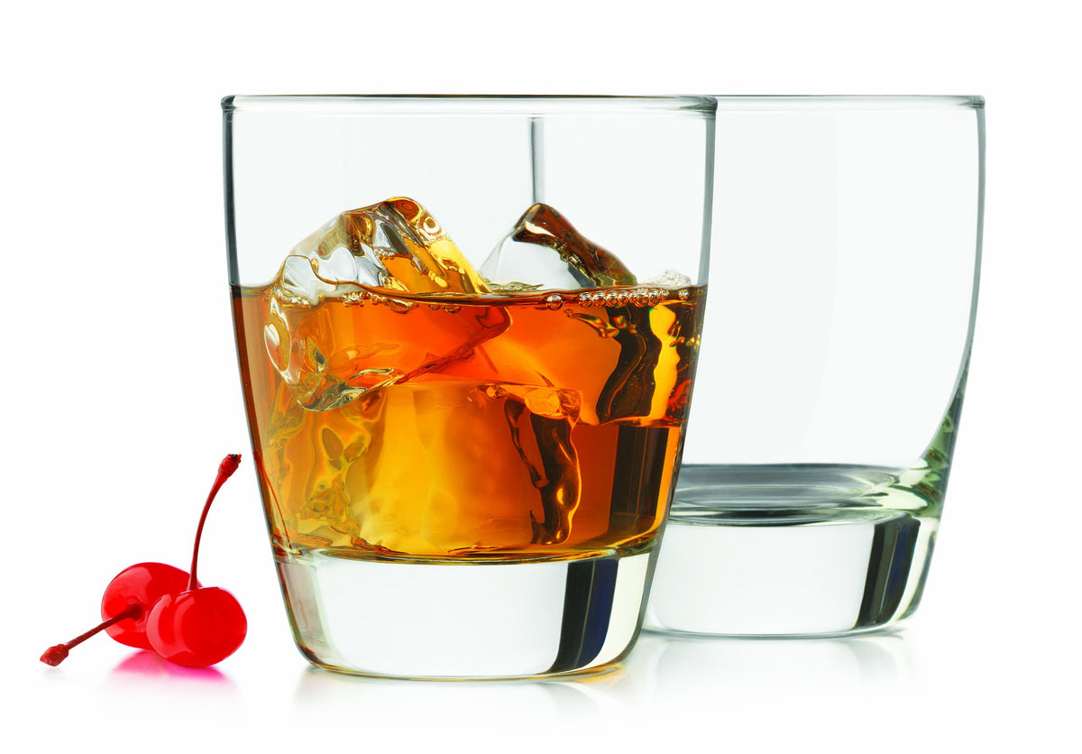4-Piece Classic Heavy Base Old Fashioned Glasses by Libbey – 13.3 Ounces, 13.25 fluid_ounces, Glass, Clear, Model 0777