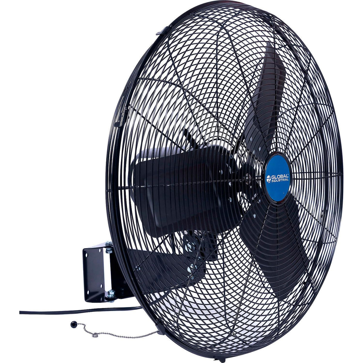 Global Industrial 24" Outdoor Rated Oscillating Wall Mount Fan – 2 Speed, 7700 CFM, 3/10HP