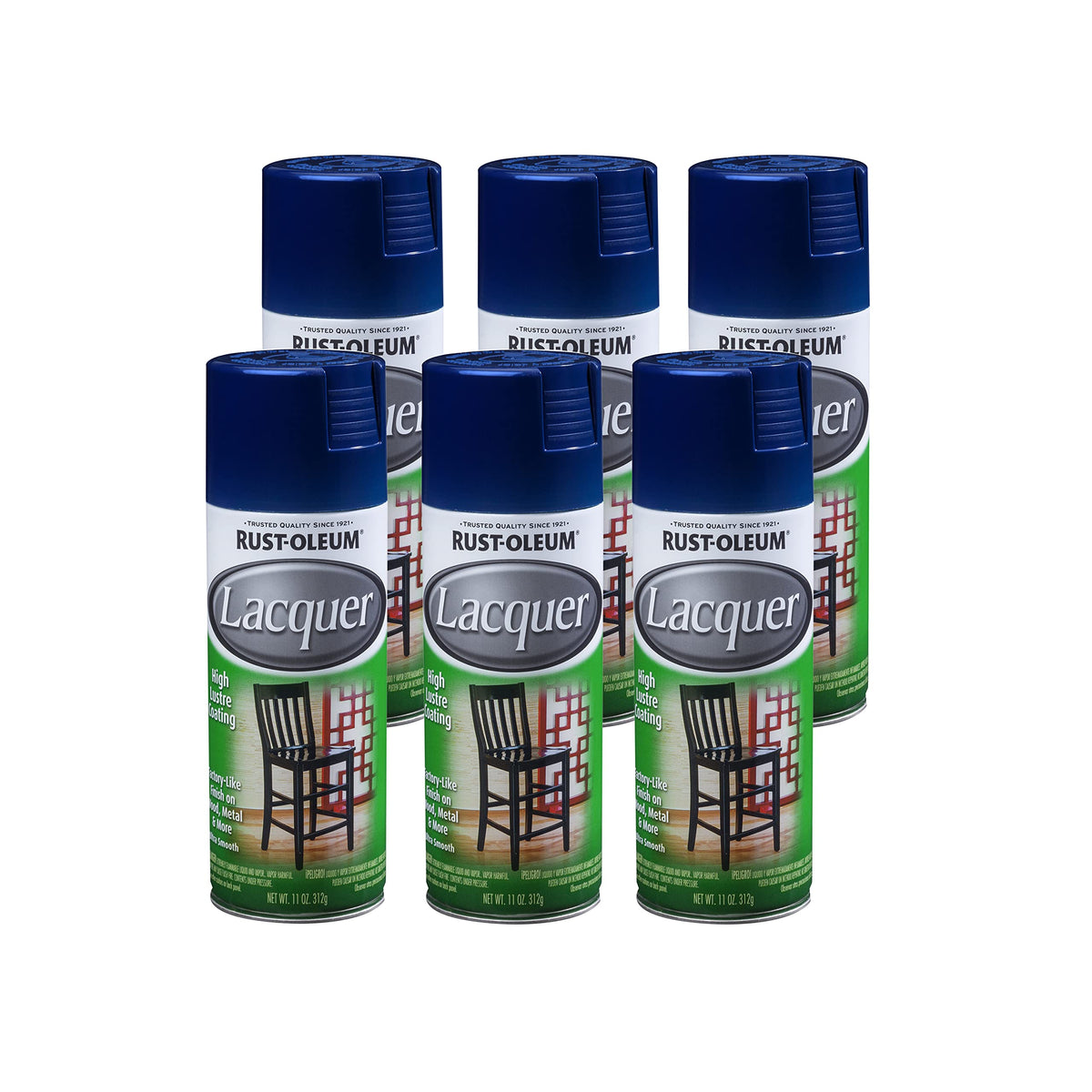 Rust-Oleum Navy / 11 Ounce (Pack of 6) / 1 Spray Paint