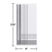 8" x 4" FashnPoint Slate Gray Plaid Dinner Napkins by Hoffmaster – 15.5", Paper, Gray, White, Pack of 800, Model FP1123
